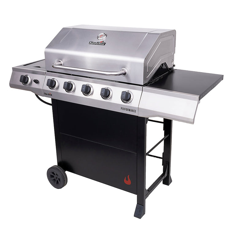 Char-Broil - Performance Series 5-Burner Gas Grill - Stainless Steel/Black