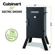 Cuisinart Electric Smoker, 30", Stainless Steel Racks, COS-330 - Black