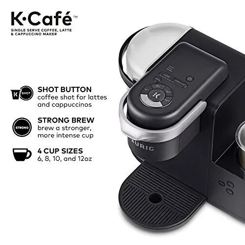 Keurig K-Cafe Coffee Maker | Single-Serve K-Cup - Dark Charcoal