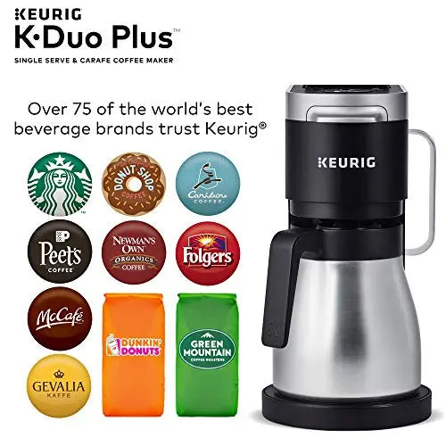 Keurig K-Duo Plus Coffee Maker | Single Serve, 12-Cup - Black