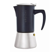 Grosche Milano Stovetop Espresso Maker - Steel Black/10 cup/16.9 oz