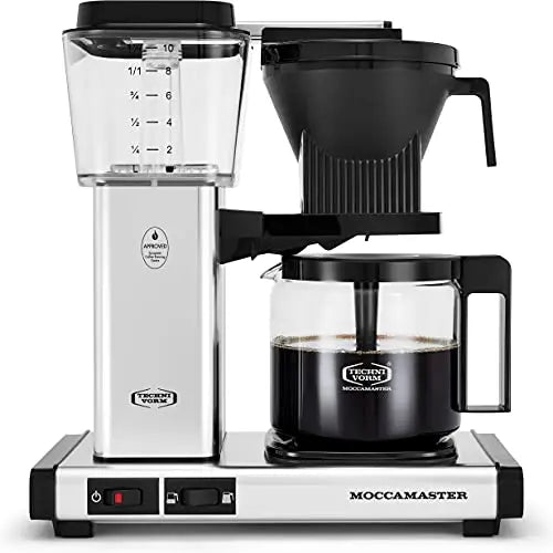Moccamaster Coffee Maker, KBGV Select, 40 oz - Polished Silver/Black