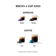 Nespresso Vertuo Coffee and Espresso Maker ENV135S by De'Longhi - Silver