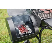 Royal Gourmet Grill | Charcoal Grill Offset Smoker with Cover - Black