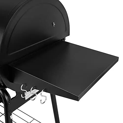 Royal Gourmet Grill | Charcoal Grill Offset Smoker with Cover - Black